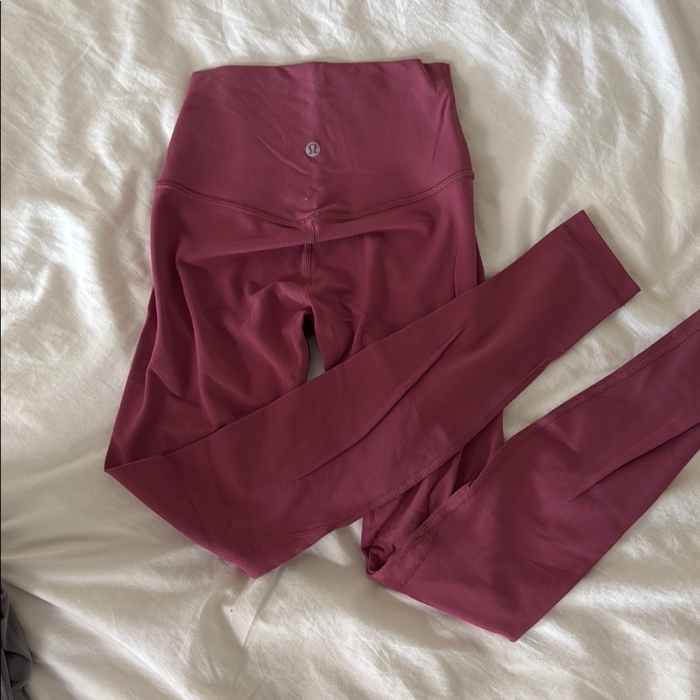 Lululemon Athletica Maroon Leggings